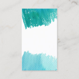 Waterverf Sieraden Achterkant Marketing Promotie  Visitekaartje