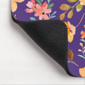 Waterverf sierbloemen muismat (Hoek)