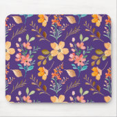 Waterverf sierbloemen muismat (Voorkant)