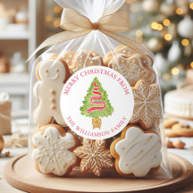 Waterverf Sierlijke Chic Kerstdroom Adres