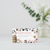 Waterverf sierlijke Kleine cowgirl Rodeo Country b Informatiekaartje (Staand voorkant)