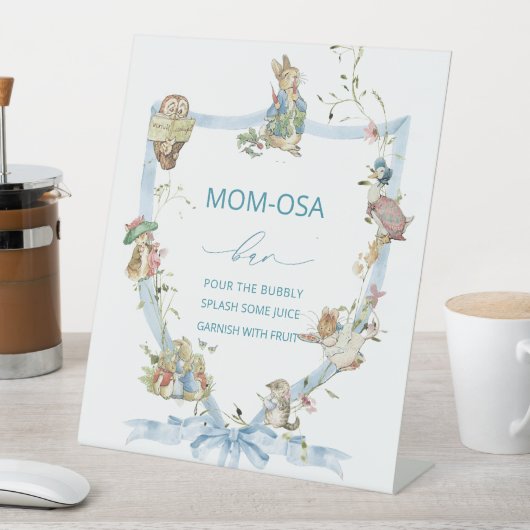 Waterverf sierlijke wilde bloem Peter Rabbit baby Reclamebord Met Voetstuk (Insitu)