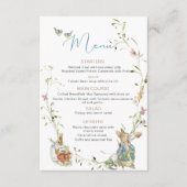 Waterverf sierlijke Wildflower Peter Rabbit baby s Informatiekaartje (Voorkant)