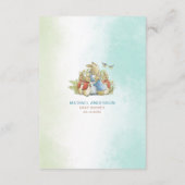 Waterverf sierlijke Wildflower Peter Rabbit baby s Informatiekaartje (Achterkant)