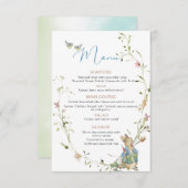 Waterverf sierlijke Wildflower Peter Rabbit baby s Informatiekaartje (Voorkant / Achterkant)