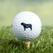 Waterverf Silhouette Hondenras Golfballen (Insitu Shirt)