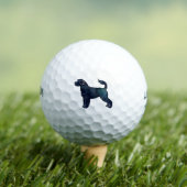 Waterverf Silhouette (Portugese waterhond) Golfballen (Insitu Shirt)