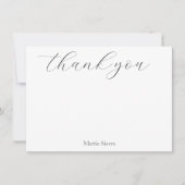 Waterverf Silver Dollar Eucalyptus Leaves Patroon Bedankkaart (Voorkant)