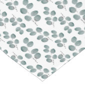 Waterverf Silver Dollar Eucalyptus Leaves Patroon Korte Tafelloper (Hoek)