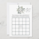 Waterverf Silver Sage Vrijgezellenfeest Bingo Kaart (Voorkant)