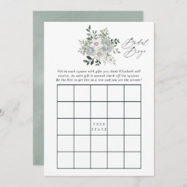 Waterverf Silver Sage Vrijgezellenfeest Bingo Kaart