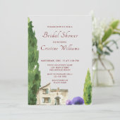 Waterverf Simple Elegant Boho Baby shower Kaart (Staand voorkant)