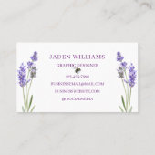 Waterverf Simple Elegant Boho Modern Visitekaartje (Achterkant)