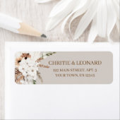 Waterverf Simple Elegant Boho return Address Labs Etiket (Insitu)