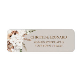 Waterverf Simple Elegant Boho return Address Labs Etiket