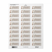 Waterverf Simple Elegant Boho return Address Labs Etiket (Full Sheet)