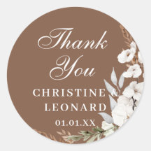 Waterverf Simple Elegant Boho Wedding Bedankt