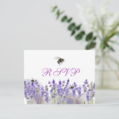 Waterverf Simple Elegant Boho Wedding RSVP Briefkaart (Staand voorkant)