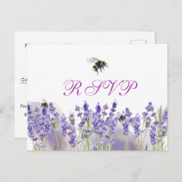 Waterverf Simple Elegant Boho Wedding RSVP Briefkaart