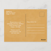 Waterverf Simple Pumpkin Gourd Happy Harvest Briefkaart (Achterkant)