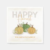 Waterverf Simple Pumpkin Gourd Happy Harvest Servet (Voorkant)