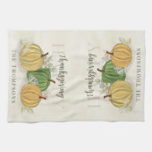 Waterverf Simple Pumpkin Gourd Happy Thanksgiving Theedoek (Horizontaal)