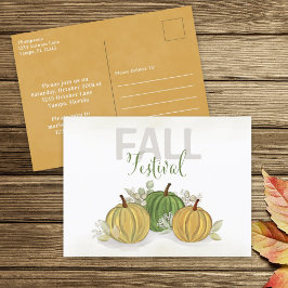 Waterverf Simple Pumpkin Gourd Herfst Festival Briefkaart