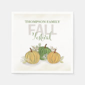 Waterverf Simple Pumpkin Gourd Herfst Festival Servet (Voorkant)