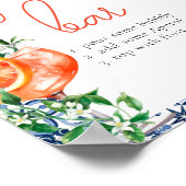 Waterverf Sinaasappel Aperol Spritz Bar Vrijgezell Poster (Hoek)