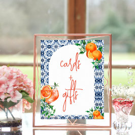 Waterverf Sinaasappel Aperol Spritz Kaarten & gesc Poster