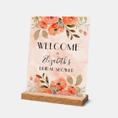 Waterverf Sinaasappel Bloemen Vrijgezellenfeest We Acryl Bord (Hoek)