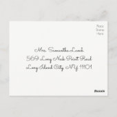  Waterverf Sinaasappel bruiloft hart Bloemen Briefkaart (Achterkant)