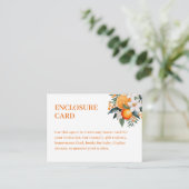 Waterverf Sinaasappel Citrus Mandarijn groen Informatiekaartje (Staand voorkant)