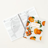 Waterverf  Sinaasappel Citrus Recipe Notitieboek (Binnen)