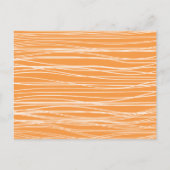 Waterverf Sinaasappel en marineblauw Baby shower Uitnodiging Briefkaart (Achterkant)