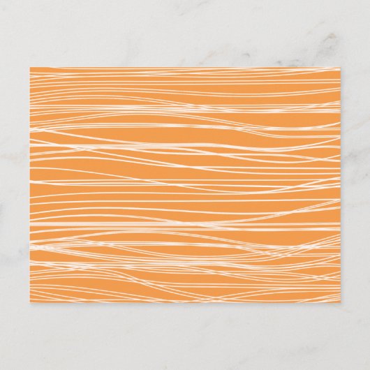 Waterverf Sinaasappel en marineblauw Baby shower Uitnodiging Briefkaart (Achterkant)