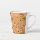 WATERVERF SINAASAPPEL & GELE POMPOENEN & ZONNEBLOE LATTE MOK (Rechts)