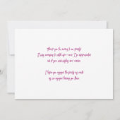 Waterverf Sinaasappel Kat en Paarse Bloemen Verjaa Bedankkaart (Achterkant)