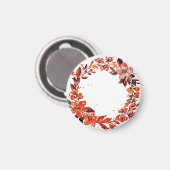 Waterverf sinaasappel magneet (Voorkant / Achterkant)