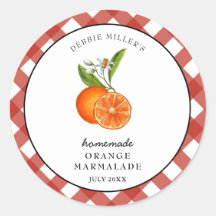 Waterverf Sinaasappel Marmalade Jam pot