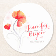 Waterverf, sinaasappel onderzetters