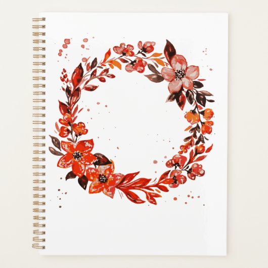 Waterverf sinaasappel planner (Voorkant)