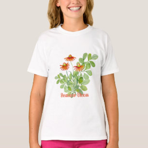 Waterverf sinaasappel t-shirt