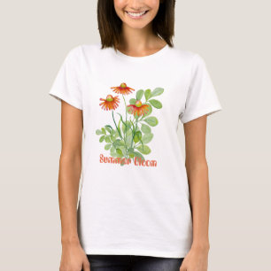 Waterverf sinaasappel t-shirt