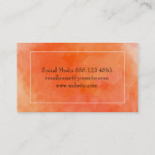 Waterverf (sinaasappel) visitekaartje (Achterkant)