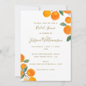 Waterverf Sinaasappel Vrijgezellenfeest citrusvruc Kaart (Voorkant)