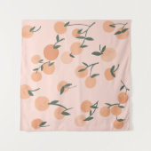 Waterverf sinaasappel vruchten naadloos patroon wandkleed (Voorkant (horizontaal))