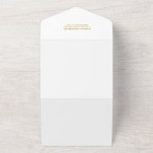 Waterverf Sinaasappels Bloemen Kleine Cutie Douche All In One Uitnodiging (Buitenkant)