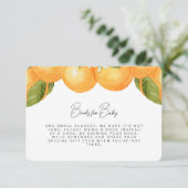 Waterverf Sinaasappels Boeken voor Baby Bedankkaart (Staand voorkant)