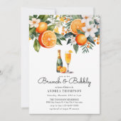Waterverf Sinaasappels | Brunch Borrel Kaart (Voorkant)